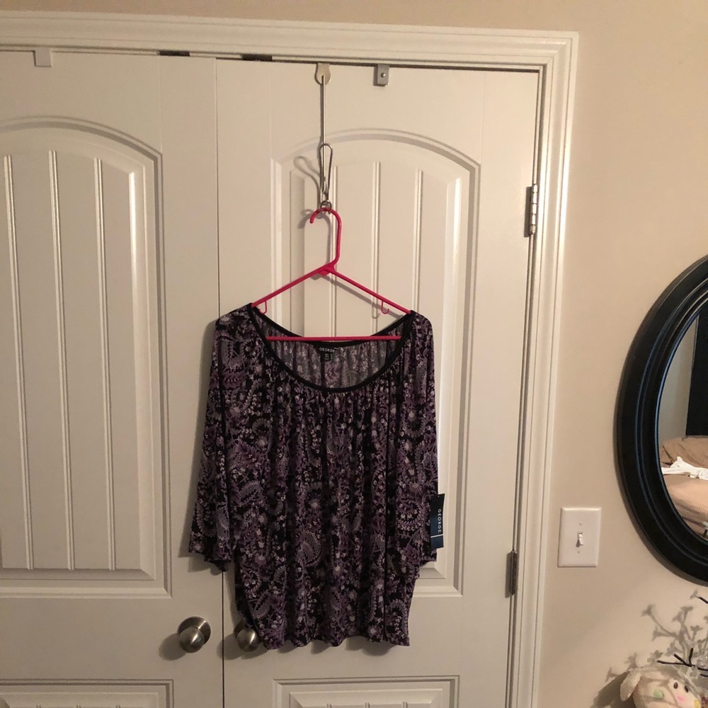 Dark purple blouse